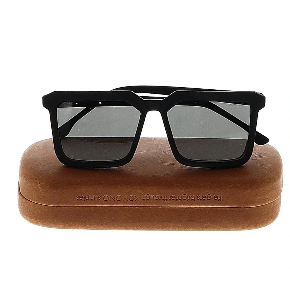 KOMONO Sunglasses Benicio Black Rubber NEW